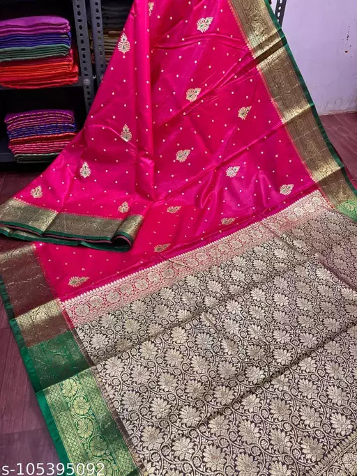 Embroided Satin Silk Saree