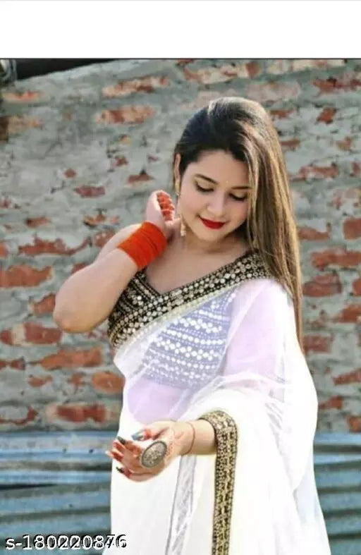 MIRROR 009 FANCY NET SAREES