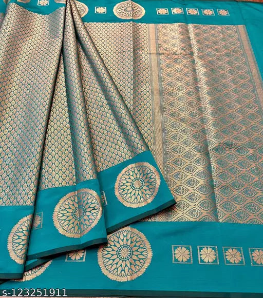 Copper Zari Soft Silk Saree