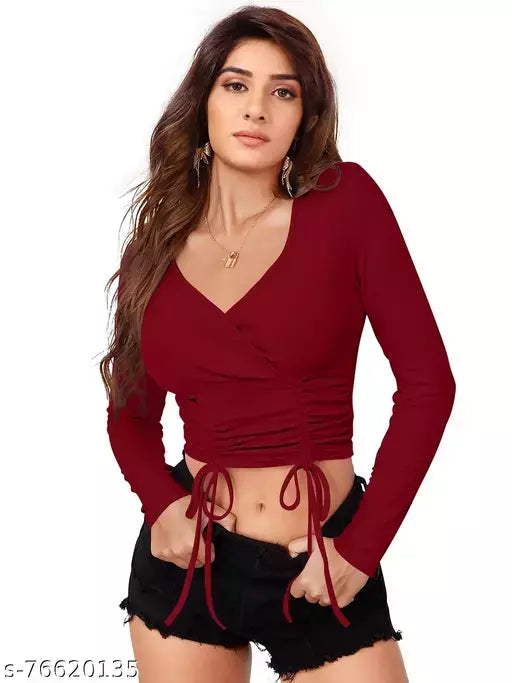 DHUNKI Women's Designer Crop Top