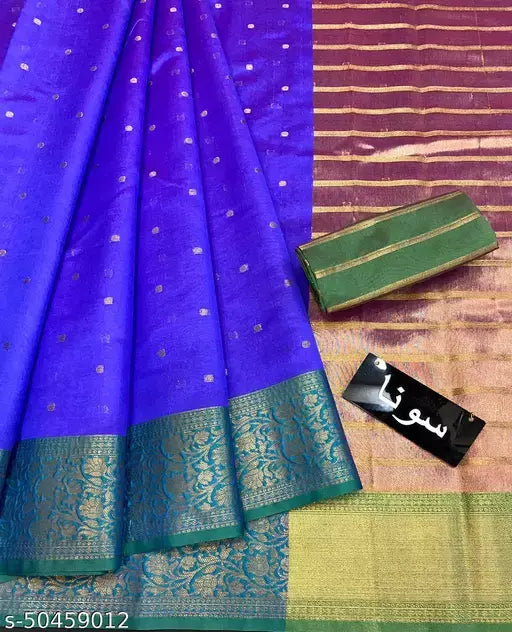 Trendy Weave Antique Booti silk saree
