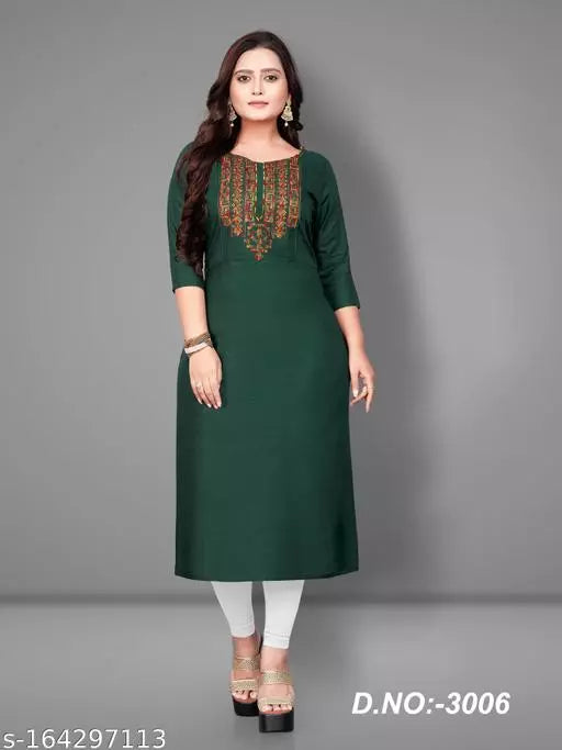 Rangrasiya Tex New Rayon  Embroidered Plus Size Kurtis