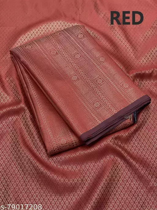 Beautiful Kanchi Semi Pattu Saree With Brocade Pallu Blouse.