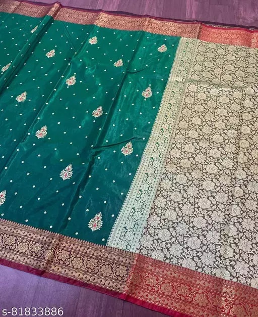 Satin Silk Embroided Saree