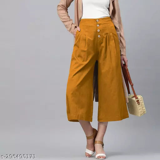 STYLISH COTTON FABRIC COTTON CULLOTTE                                                                      M  32\34              L    36\38              XL       40\42