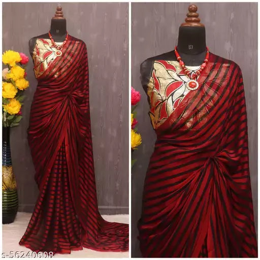 fancy net with hand work saree