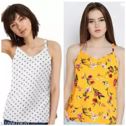 Girls Top Combo Sleeveless Top For Girls