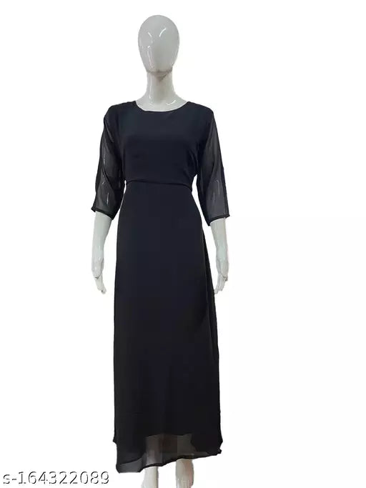 BLACK LONG GOWN