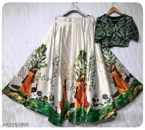 DIGITAL PRINTED BANARASI FANCY LEHENGA