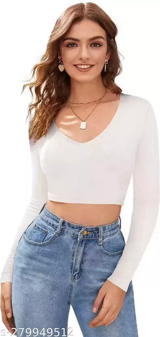 CropTop For Woman White
