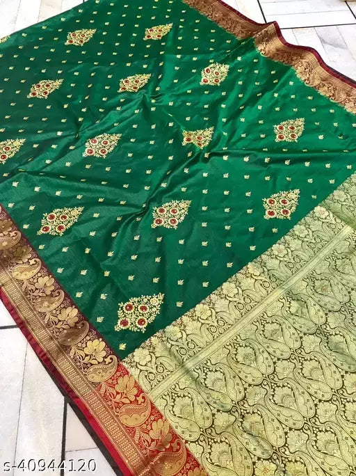 Embroided Satin Silk Saree