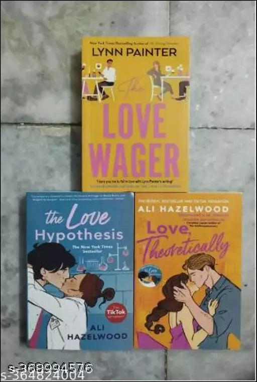 Best Combo Of 3 Books :- Love Wager + The Love Hypothesis + Love Theoretically (English  Paperback  Lynn Painter  Ali Hazlewood)