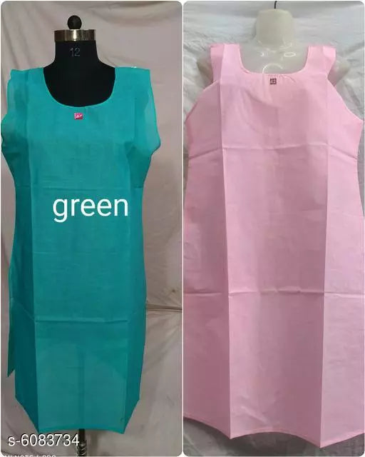 Women Pack of 2 Multicolor Cotton Camisoles