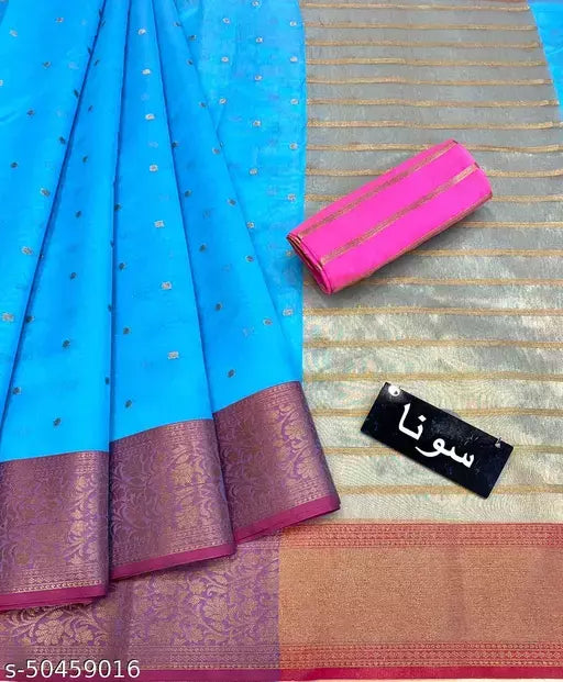 Trendy Weave Antique Booti silk saree
