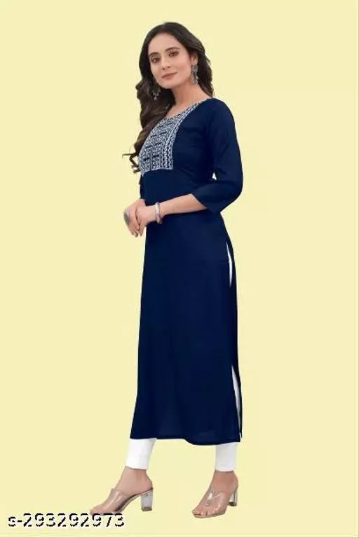 QVAZOR Stylish Fancy Trendy Kurti For Women For Party Wedding Festival Functions