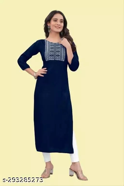 QVAZOR Stylish Fancy Trendy Kurti For Women For Party Wedding Festival Functions