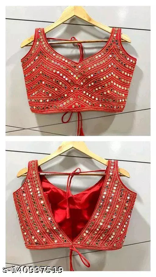 9MM FANCY EMBROIDERY BLOUSE