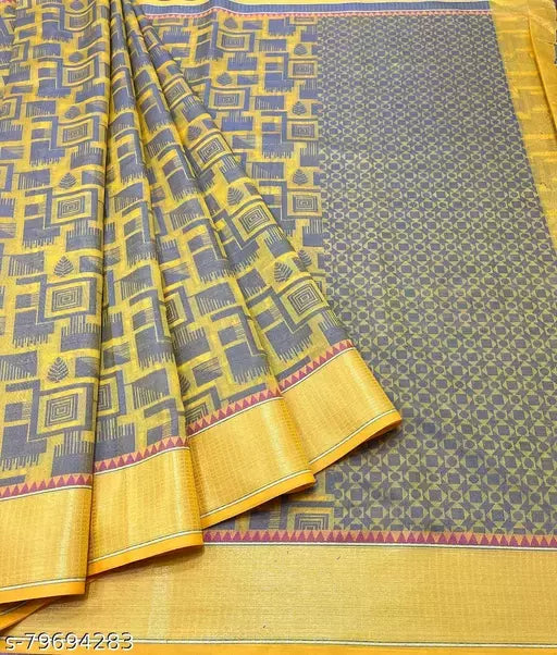 Chanderi Cotton Resham Patola Saree
