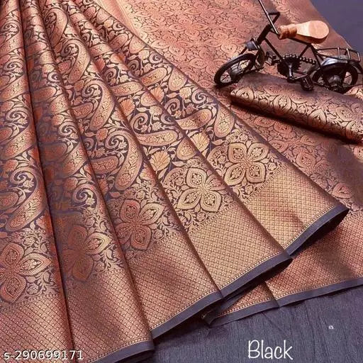 Copper Brocade Kanjivaram