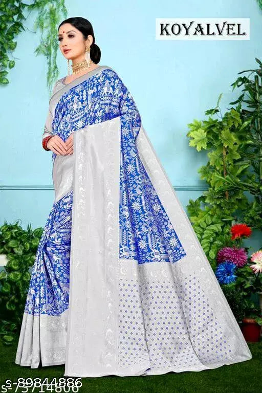JACQUARD FANCY SAREE BY VAIDIK ETHNIC