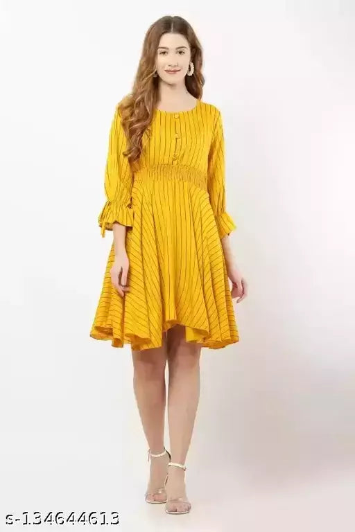 stylish women fit and flare dress