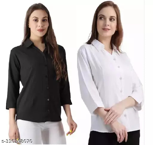 Trending Stylish Women Shirt(Pack Of 2)