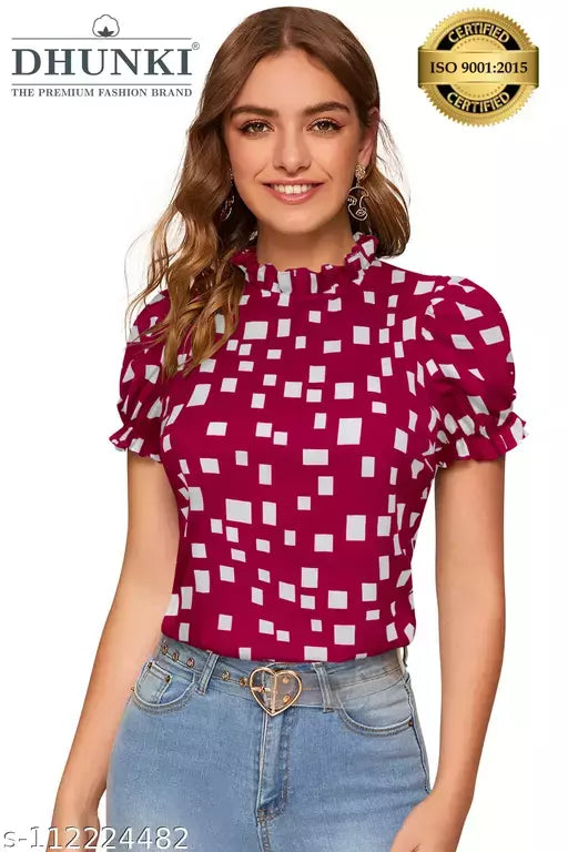DHUNKI WOMEN'S PRINTED TOP