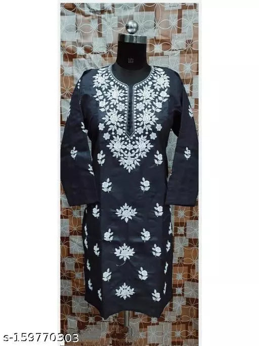 Computer Cotton Rose Kurti.