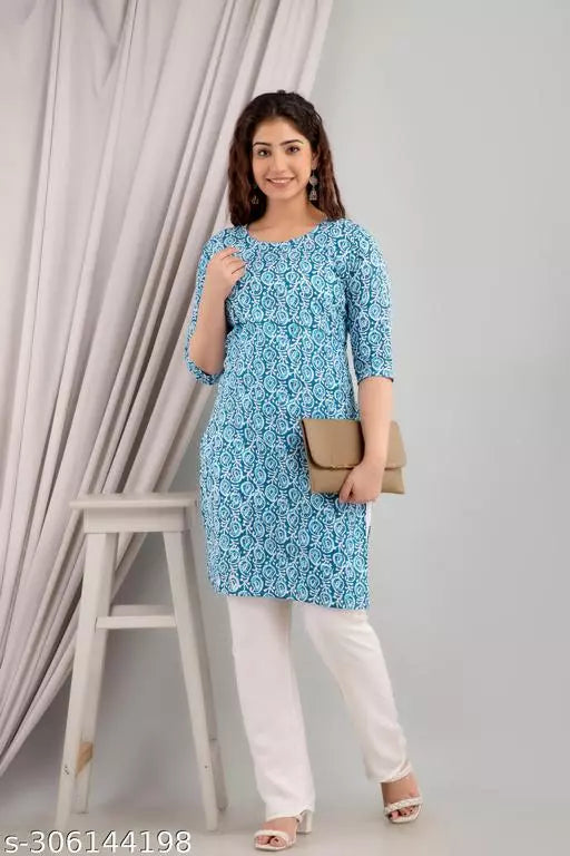 Mialo fashion straight cotton kurta.
