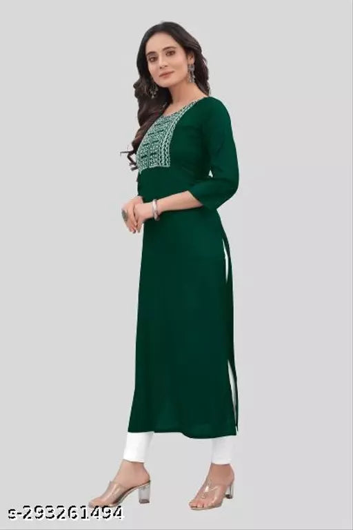 QVAZOR Stylish Fancy Trendy Kurti For Women For Party Wedding Festival Functions