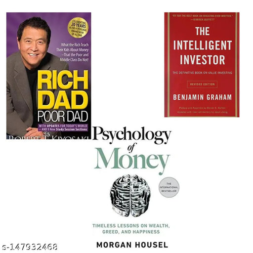 Best self help book Inteligent investor psycology of money rich dad poor dad
