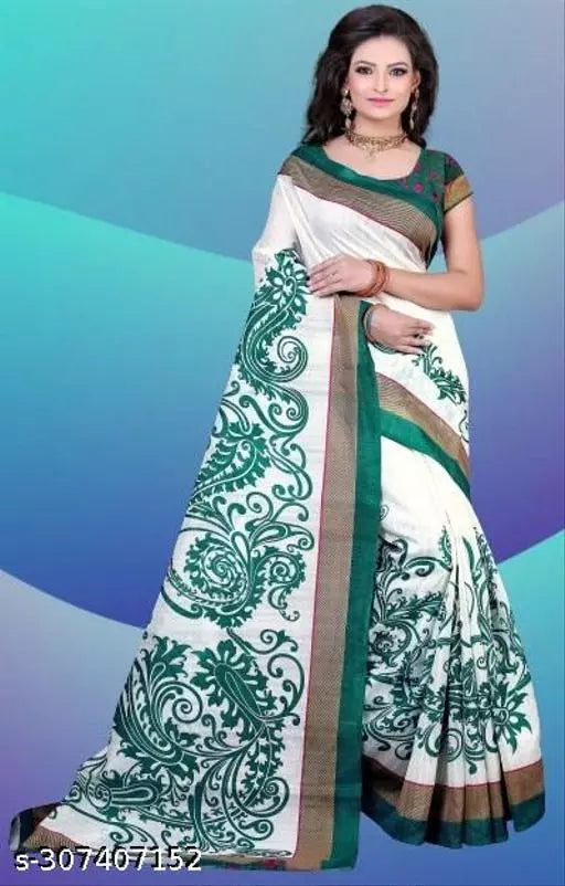 LIGHT WEIGHT LEHARIYA DESIGNER BEST PRICE ( KHADI -ART SILK MIX MATERIAL) SKIN FRIENDLY SAREE WITH UNSTICHED BLOUSE