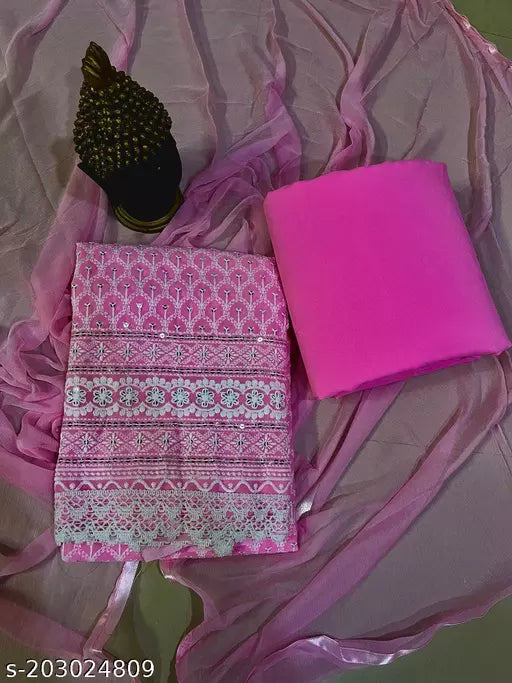 Georgette 60 Gram Party Wear wedding Wear and daily wear Salwar Suits & Dress Materials