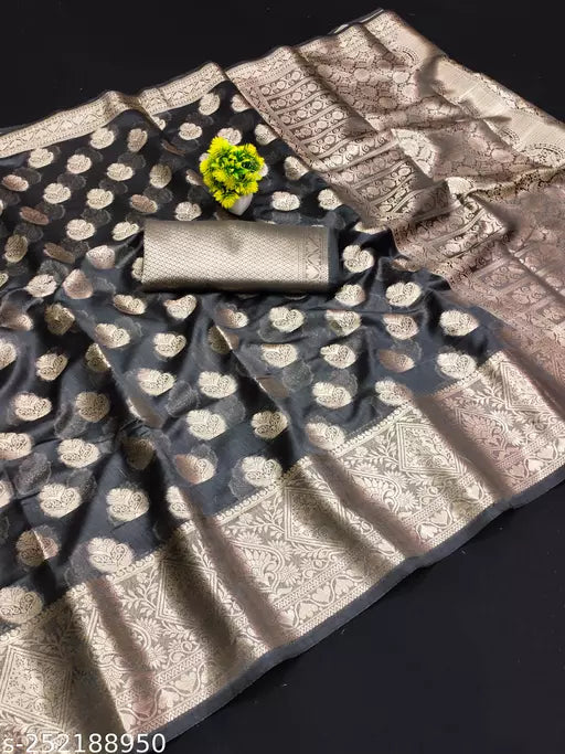 Morpich Fashion Top Dyed Organza Silk Saree
