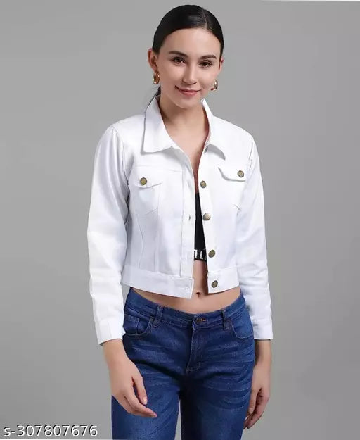 Fashionable women jacket white