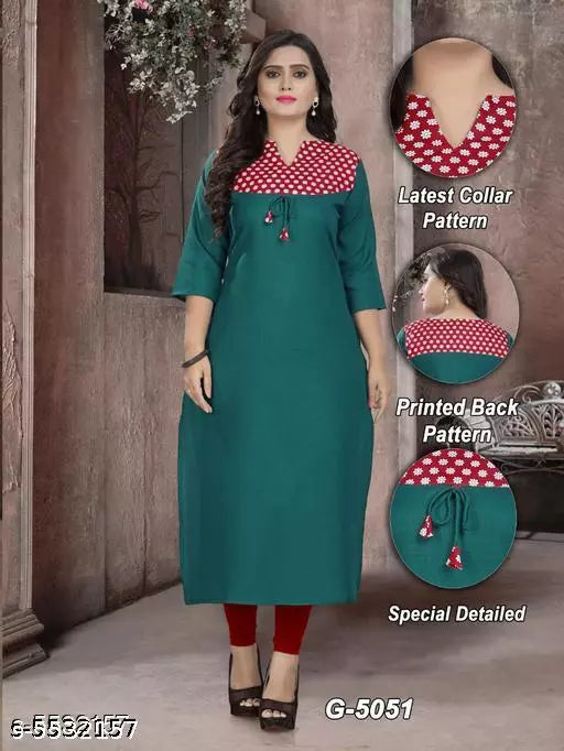 Women's Printed Cotton Kurti