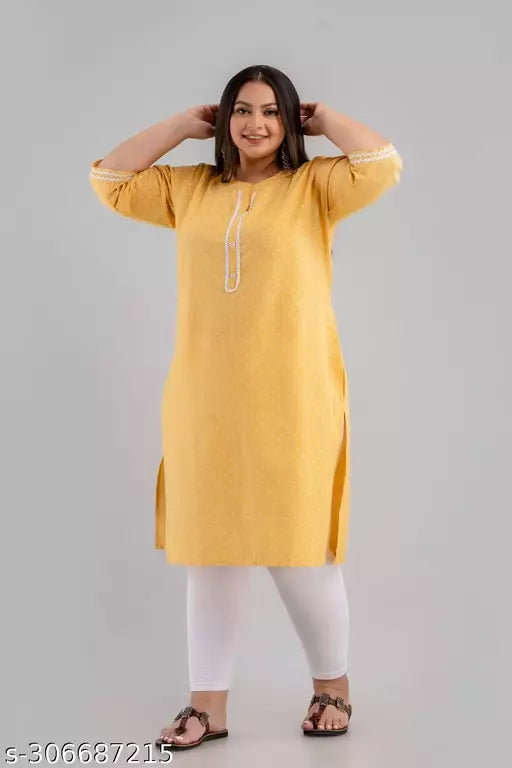 Plus size cotton kurti