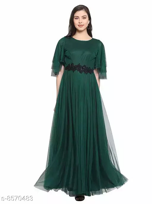 Women Net Anarkali Gown