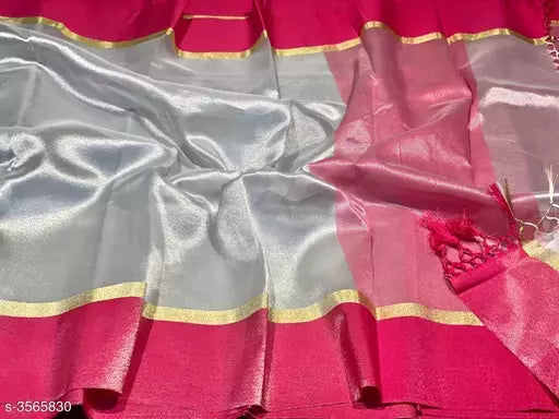 Trendy Tissue Silk Printed Sarees
