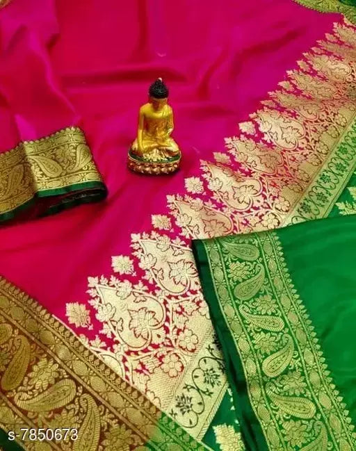 Handloom Banarasi Satin Katan Silk Saree