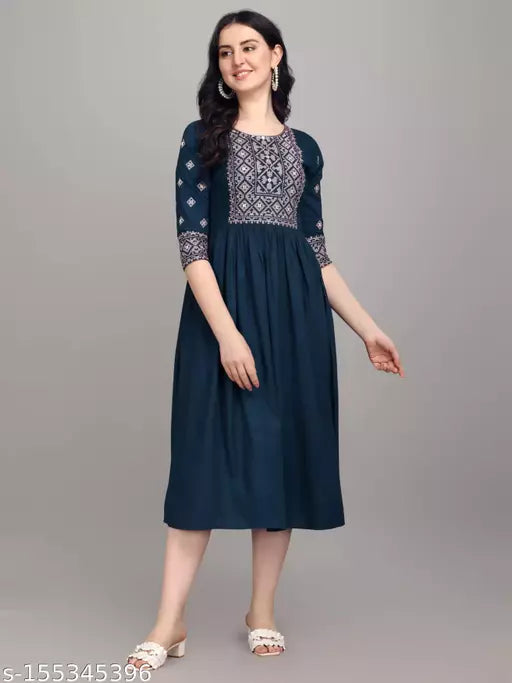 western Embroidered dress