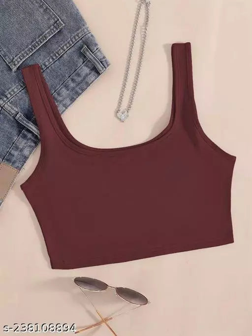 Women Cut Sleeves Tank Top Women Cut Sleeves Crop Top