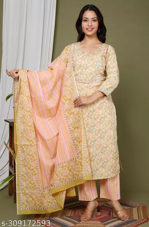 Swasti Woman Kurta set- Cotton kurta set