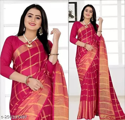 KRITI CHIFFON GAJARI BOX SAREES BY KRADDLE (BANARASI)