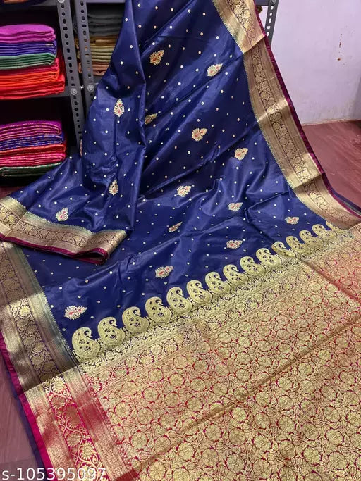 Embroided Satin Silk Saree