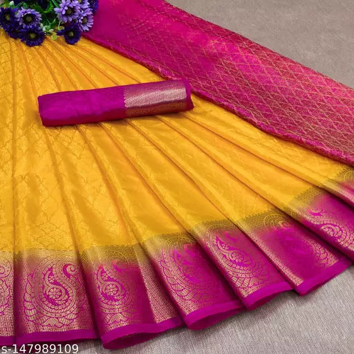 MORPINCH FASHION EMBOSS  SILK SAREE