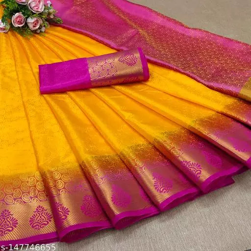 MORPINCH FASHION EMBOSS  SILK SAREE