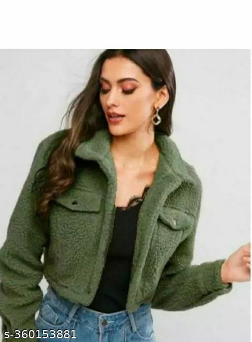 Woolen green coat