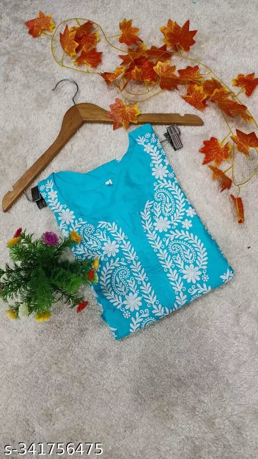 BEST FESTIVE WEAR CHIKANKARI WORK KURTI