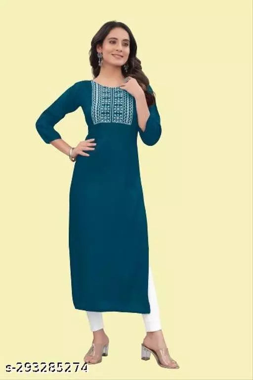QVAZOR Stylish Fancy Trendy Kurti For Women For Party Wedding Festival Functions